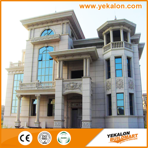 Yekalon משלוח מדגם תוכנן מותאם אישית חיצוני אבן חזית אריחי קיר מסך מערכת מסין יצרן