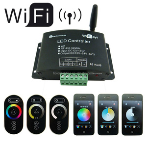 Touch <span class=keywords><strong>WIFI</strong></span> LED <span class=keywords><strong>Controller</strong></span> RGB/CCT/DIM <span class=keywords><strong>Android</strong></span> e IOS di sistema di garanzia CE, RoHS