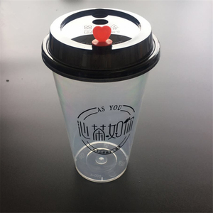 700mlカスタムプリントロゴフルーツドリンク硬質プラスチックPPカップ蓋付き
