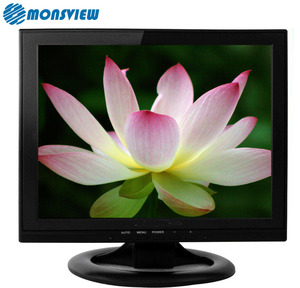 Vesa Mount-Monitor de pantalla LCD cuadrado de 14 pulgadas para ordenador, monitor LCD de escritorio de 14 pulgadas, 1024x768 con altavoz VGA HDMIed BNC