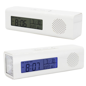 Multifunzionale 3 in 1 Allarme Calendario Orologio Radio FM HA CONDOTTO LA Torcia Elettrica Della Torcia - Product Image 2
