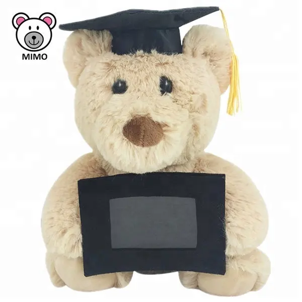 Nuovo Disegno di Laurea Teddy Bear Foto Cornice per Foto di Moda Souvenir Regalo Del Fumetto Personalizzato Per Bambini Morbido Peluche Teddy Bear Photo Frame