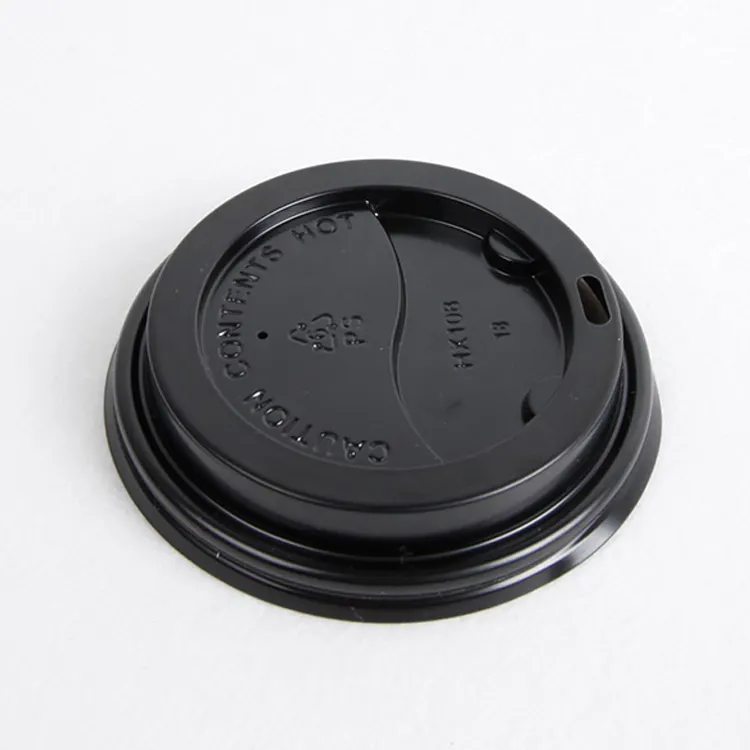 Newest design PS plastic lid for coffee paper cups