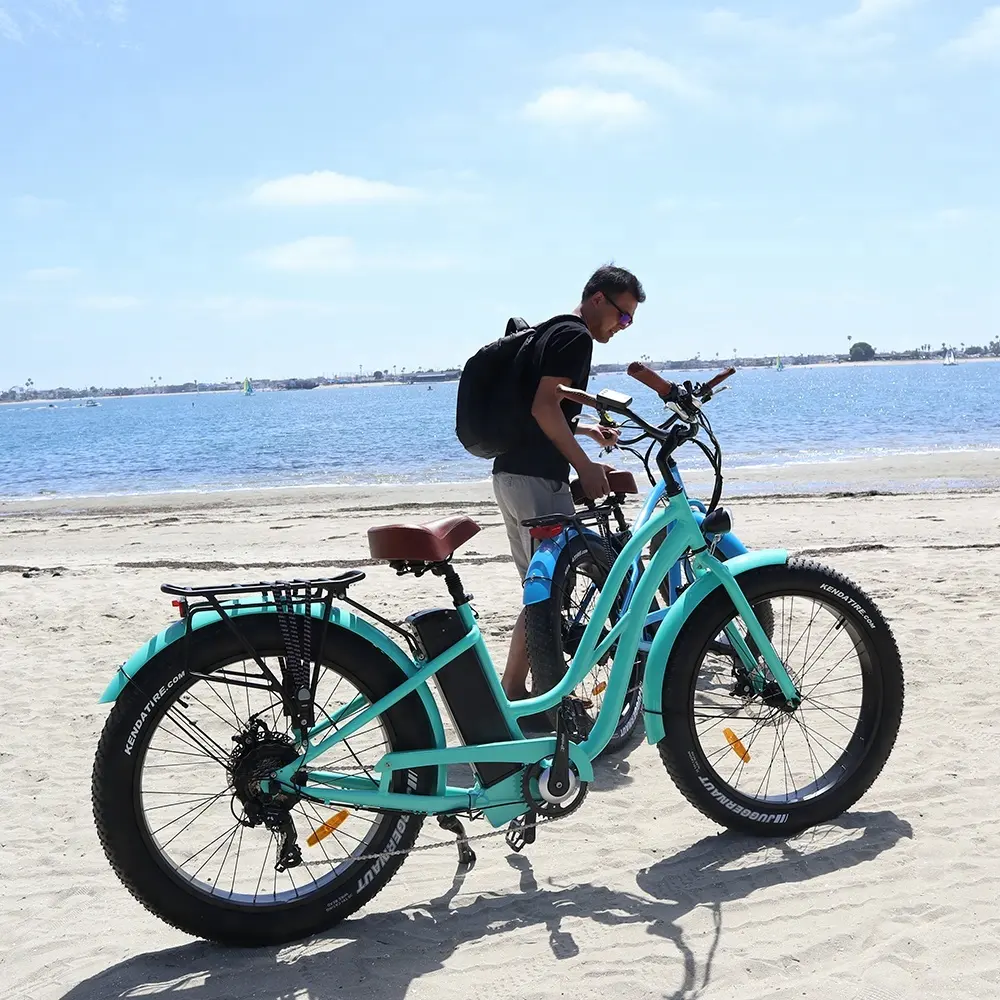 2021 nuovo Velo Electrique E Della Bicicletta di 48V 500W/750W Fat Tire Hummer Cruiser Bici Elettrica Per vendita