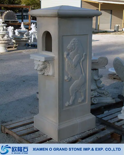 Residential granite stone european style antique mailbox