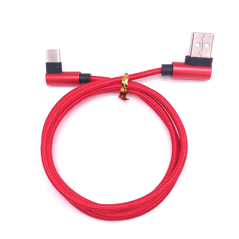 Cable tipo C/1 metro/rojo