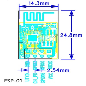Hot Sell ESP01 Transceiver-Empfänger-Karte ESP8266 ESP-01 serielle drahtlose WIFI-Modul mit LWIP AP + STA - Product Image 4