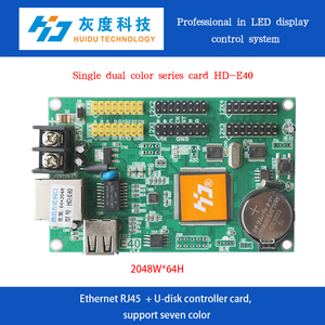 HD-E62 P10 один двухцветный СВЕТОДИОДНЫЙ модуль USB и Ethernet порт HUIDU контроллер - Product Image 1