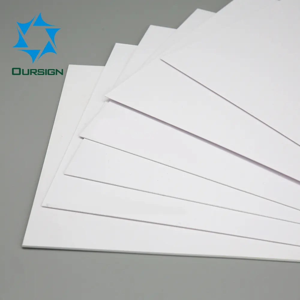 Impresión Offset blanco brillante de pvc rígido hoja de plástico para hacer tarjetas