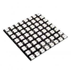 Panel de píxeles led de matriz RGB 5050, DC5V, WS2812B, 8x8, 64, direccionable individualmente, tira de luz