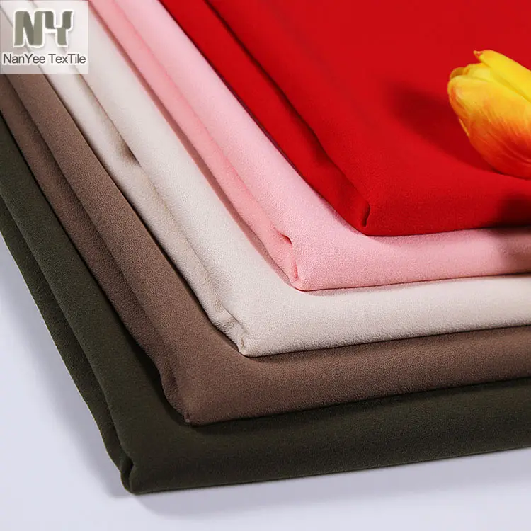 Nanyee Textil Fabrik Großhandel Polyester Woven KEIT Moss Crepe Stoff