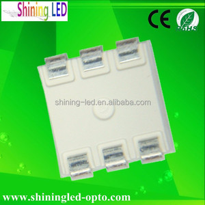 สัญญาณคู่เป็นรายบุคคลแอดเดรส6 Pins 5050 SMD นำไดโอดที่มีฝังตัว IC สีเต็มรูปแบบ APA102C / SK9822 RGB นำชิป PLCC-6 - Product Image 6