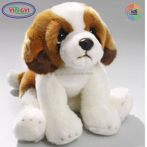 D526 stoklanan St. Bernard köpek toptan ODM OEM oturan geleneksel yumuşak oyuncak fabrika doğrudan CE dolması hayvan köpek stok peluş - Product Image 4