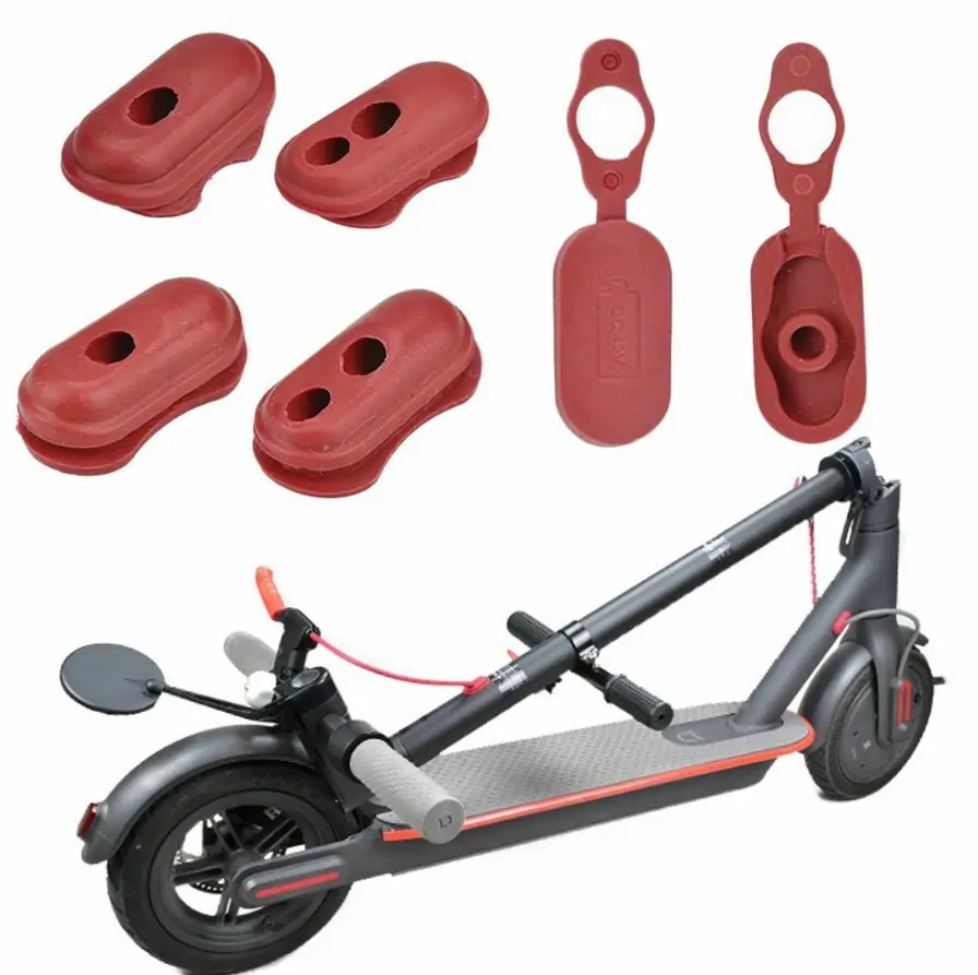 Neues Bild Gummis topfen Teile Zubehör E Roller Für Xiaomi Mijia M365 Scooter Ladeans chluss Wasserdichte Abdeckung Gehäuse Staubs topfen