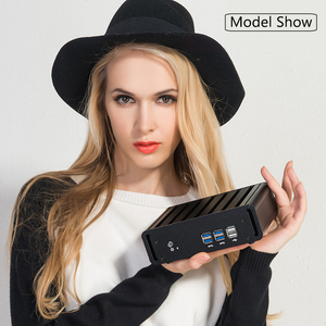 HLY มินิพีซี Win 10 Intel Core i7 5500U Fanless คอมพิวเตอร์เดสก์ท็อป VGA HD WIFI 8G Ram 256G SSD HTPC กล่องทีวี USB3.0 WIFI miniPC - Product Image 4