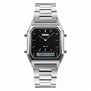 Dual <strong>Time</strong> Quartz Watch Company Skmei 1220 Hight Quality Luxury Japan Movement Classic Wristwatch For Business Men - Product Image 1