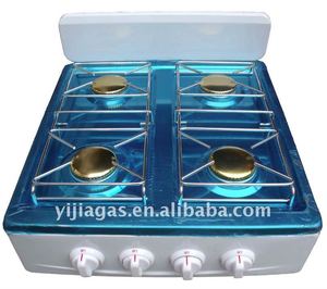 4 burner <strong>Gas</strong> <strong>Cooker</strong> with Stainless Steel Cookertop Stove Use LPG <strong>Gas</strong> - Product Image 1
