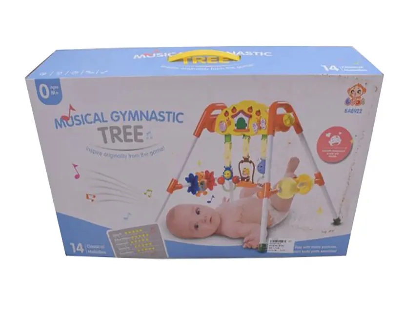 Подставка для игрушек для младенцев, упаковочная коробка с пластиковой ручкой, детский прогулочный стул, упаковка на заказ, картонная коробка из гофрированной бумаги