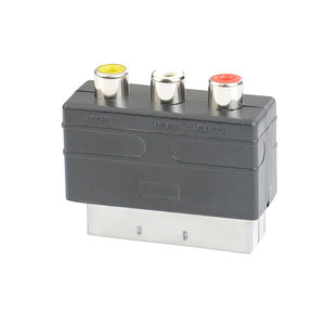 <strong>SCART</strong> Convert to 3 RCA Audio Video AV <strong>Input</strong> Port Converter TV Adaptor