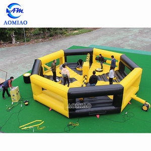 Crazy Giant Outdoor Interactive Inflatable Meltdown Challenge Games Inflatable Wipeout for Sale - Product Image 3