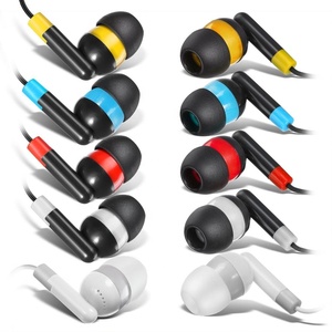 Toplu kulakiçi kulaklıklar toptan kulaklık-100 paket tek kullanımlık kulak tomurcukları toplu çok renkli kulaklıklar okul sınıf - Product Image 4