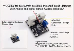 WCS1800 actual Módulo de Sensor de sobrecorriente y detección de corto circuito de detección actual Módulo de Sensor - Product Image 6