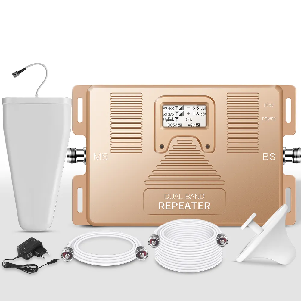 ATNJ-repetidor de doble banda de instalación inteligente, 2G/4G, 900/1800MHz, amplificador de señal de alta ganancia con LCD