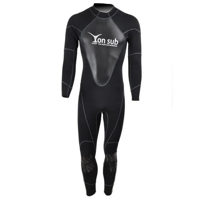 Roupa de banho de neoprene para mergulho, trajes de nado profissionais pretos para mergulho surf e pesca submarina de 1.5mm yw8002