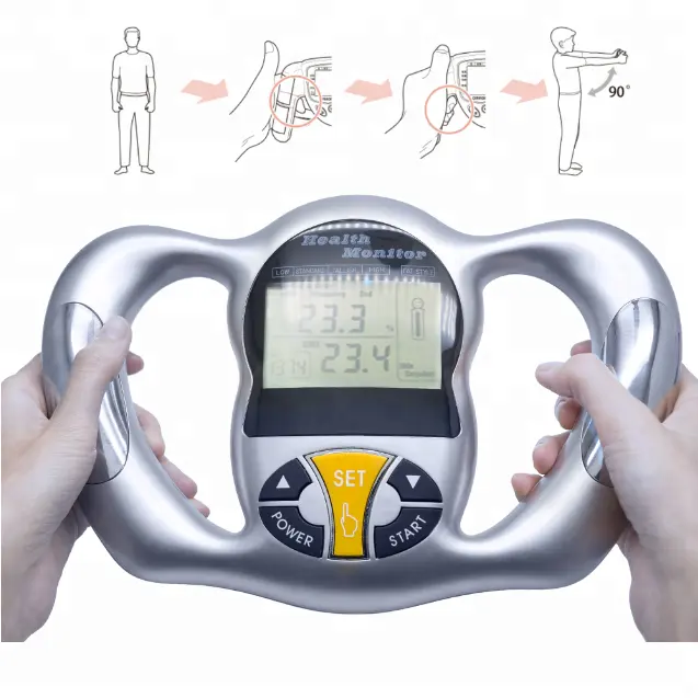 Handheld LCD Screen Digital Body Fat Analyzer Meter Tester Health