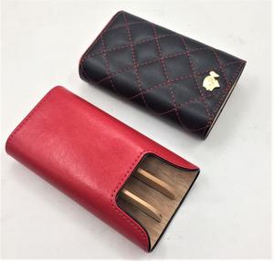 3 Count PU Leather Cigar Travel Case Travel <strong>Humidor</strong>