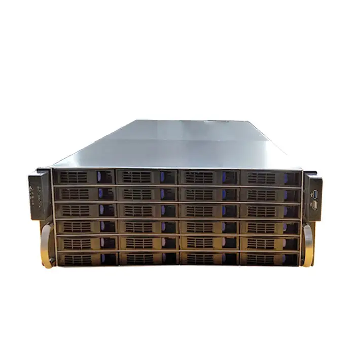 Caja de almacenamiento ED424H55, 19 pulgadas, 4U, JBOD, Perchero de servidor de intercambio en caliente, 24 bahías, servidor JBOD