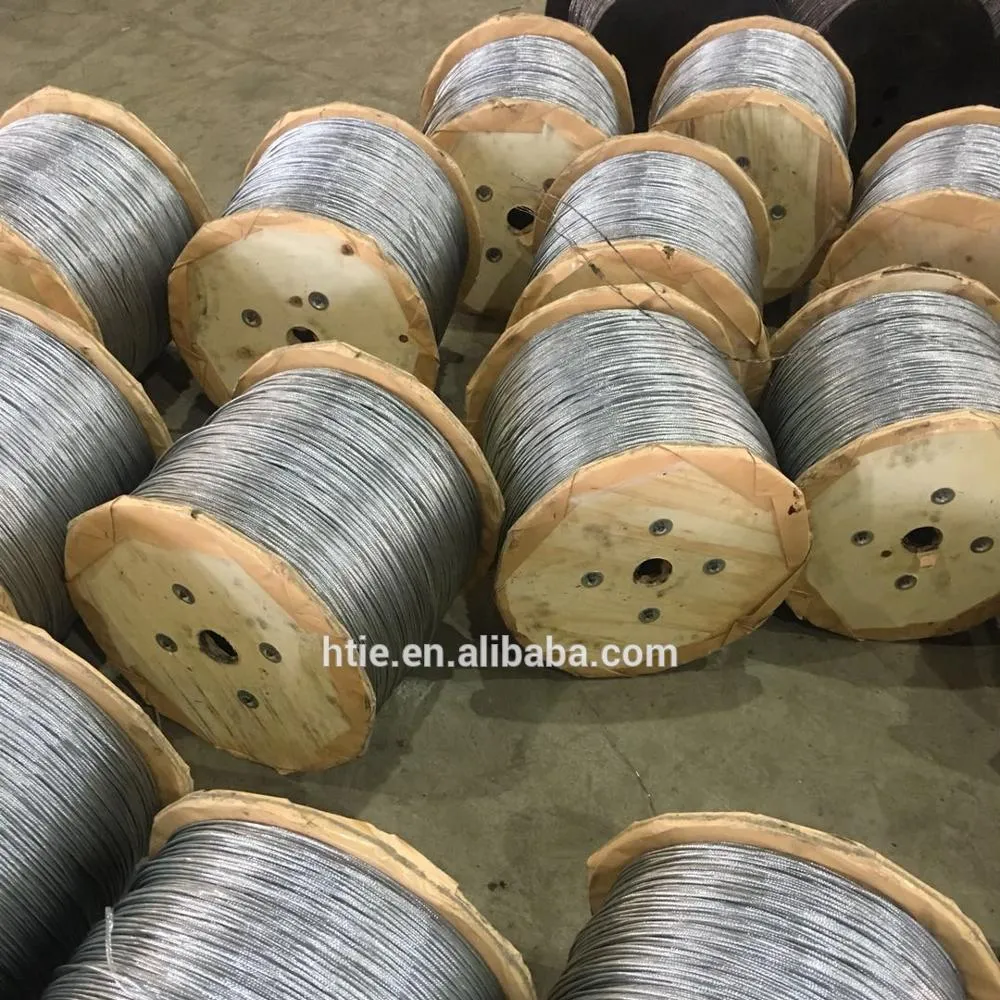 7x7 cable de acero galvanizado 1,5mm