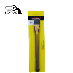 Blister kart ile No.63011 sekizgen çelik düz soğuk keski 1 inç - Product Image 1