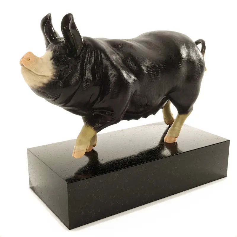 豚の装飾彫刻3Dモデル
