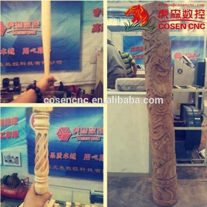 Cad מצלמת עץ מחרטה מכונת עם COSEN CNC עצמו שליטת פטנט מערכת