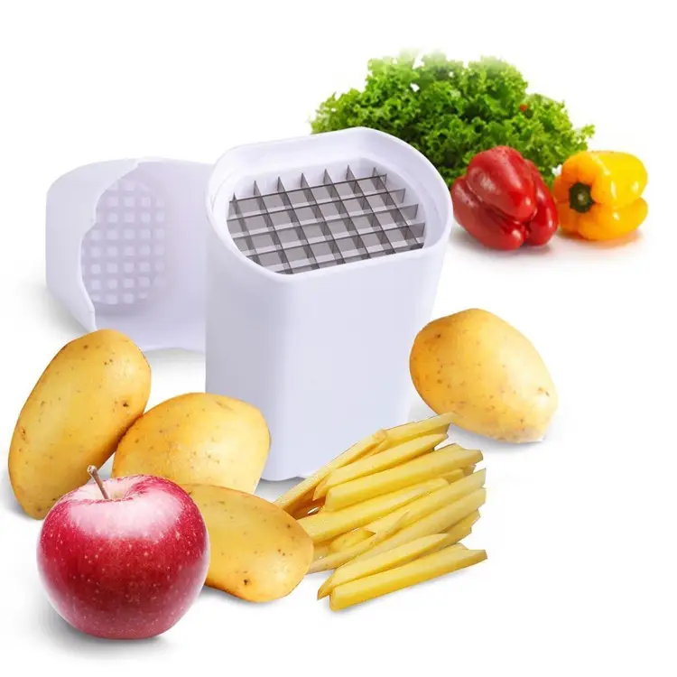 Cortador manual de patatas fritas, herramienta fácil de usar para alimentos, picador de patatas fritas