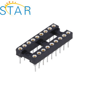 Top Level 2.54 mm Dual Row 14 Pin PCB Female Header SIP Dip IC Socket <strong>Adapter</strong> Connectors - Product Image 2