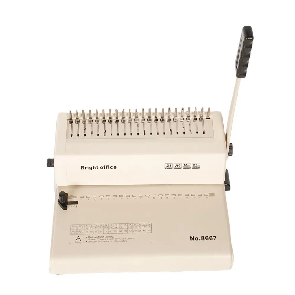 perfect manual binding machine for comb binder from bright office
