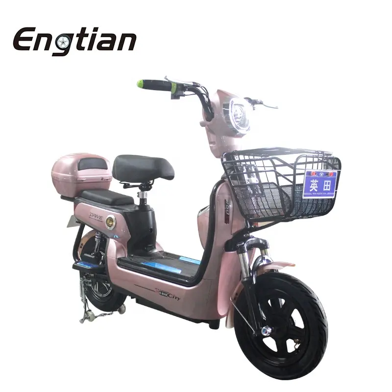2 ruota di 48V 350W a buon mercato adulti scooter elettrico/città moto elettrica/ciclomotore elettrico con pedali skate