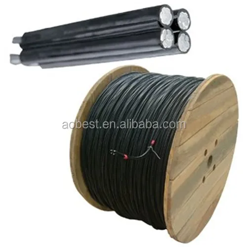 Многожильный алюминиевый антенный стягиваемый кабель низкого напряжения антенный связанный кабель (ABC)-это более дешевый, безопасный и надежный кабель