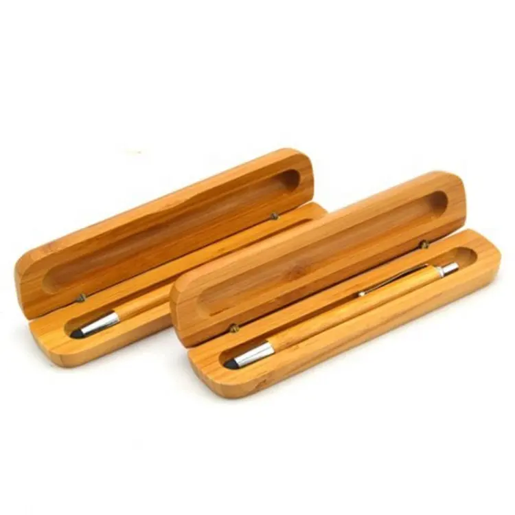 Высококачественный бамбуковый Органайзер, держатель для ручек, деревянная упаковочная коробка
