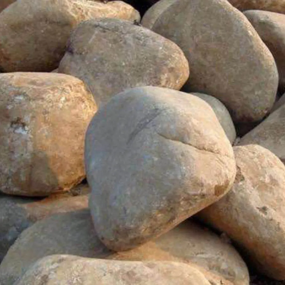 Hohe qualität garten große größe 10 kg zu 100 kg fluss stein marmor boulder landschaftsbau stein für verkauf