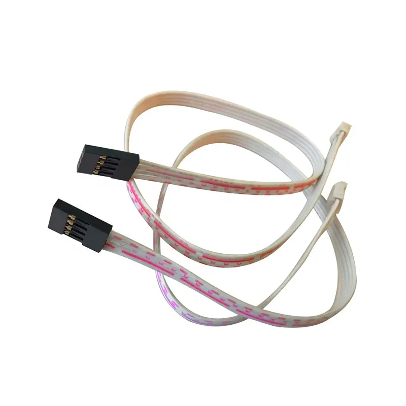 제조 Customized 2.54 미리메터 pitch Wire Harness 2468 FFC 평 Ribbon cable