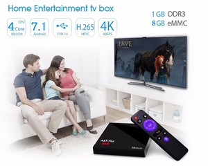 Kodi 17.1 Caja de TV USB 3.0 RK3328 A5X Plus <span class=keywords><strong>Android</strong></span> 7.1 TV Box Quad Core 1G RAM 8G ROM soporte 4 K