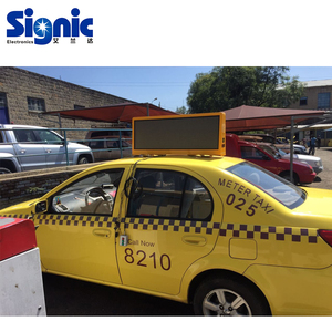 ספק מפעל Signic הוביל מסך תצוגת הפרסום מסחרי/גג הרכבה lcd סובב לרכב מונית מסך פרסום במונית