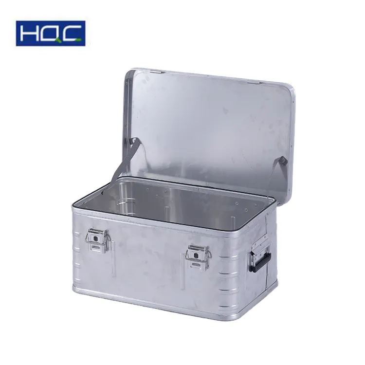 Caja de almacenamiento de aluminio para acampar y viajar, fabricación profesional de China