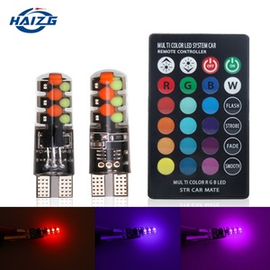 ขาย T10 COB 12 ชิปซิลิคอนฟังก์ชั่นหน่วยความจำ t10 led rgb อ่านหลอดไฟด้วยรีโมทคอนโทรล