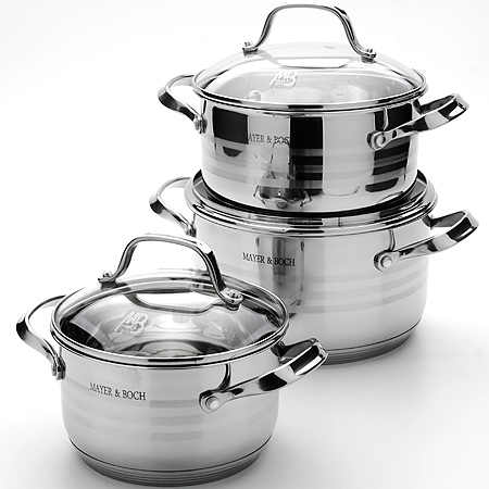 Wholesale Home Kitchen Stainless Steel Queen Cookware Sets As Seen on Tv