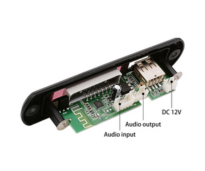 12V MP3 解码器板 MP3 音乐播放器解码器 USB TF FM 收音机 AUX - Product Image 3