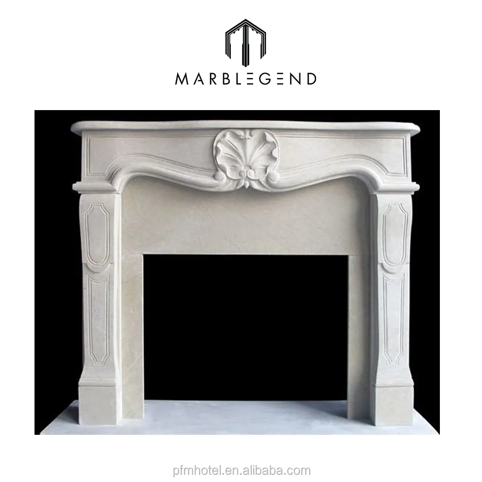 Aangepaste Service Franse Provinial Marmer Louis Wit Marmeren Open Haard Mantels